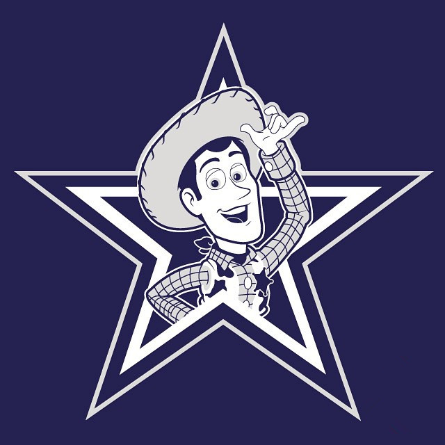 Dallas Woody logo iron on transfers